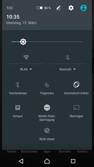 Wählen Sie die Einstellungen-Taste