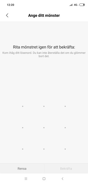 Rita upplåsningsmönstret igen