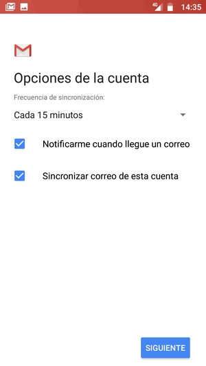Seleccione SIGUIENTE