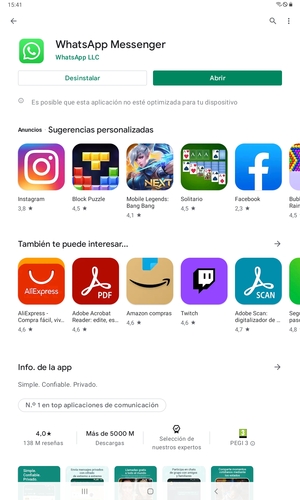 Seleccione Abrir