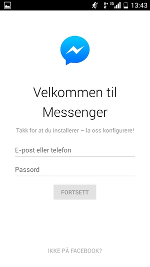 Applikasjonen er klar til bruk