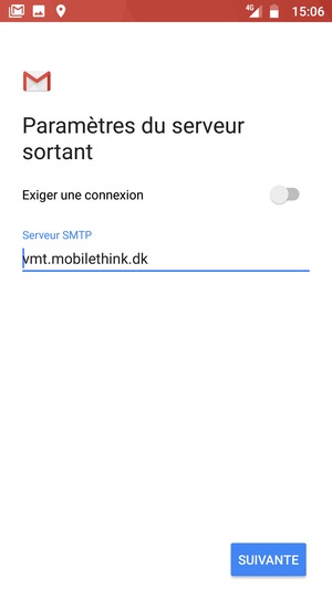 Désactiver le Exiger une connexion et sélectionner SUIVANTE