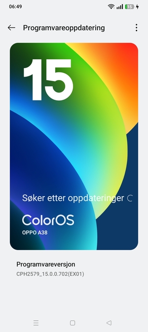 Vent til søket er ferdig
