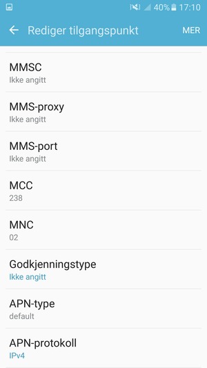 Velg MER