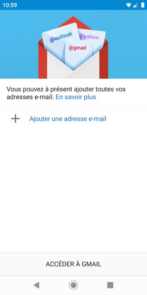 Sélectionnez Ajouter une adresse e-mail