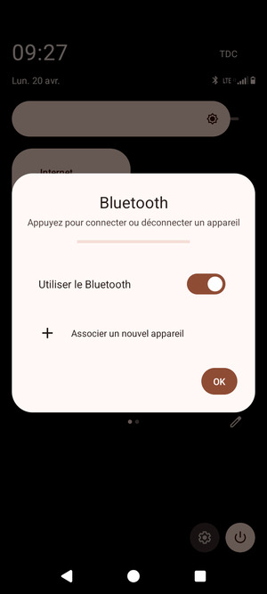 Désactiver le Utiliser le Bluetooth
