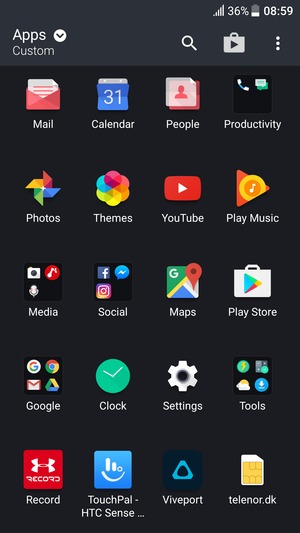 Select Settings