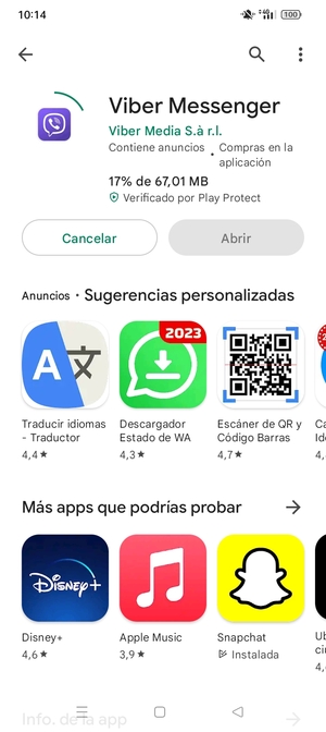 Espere a que el proceso de instalación finalice