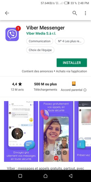 Sélectionnez INSTALLER