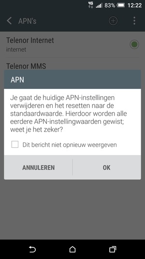 Selecteer OK