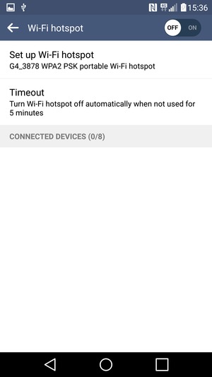 Select Set up Wi-Fi hotspot