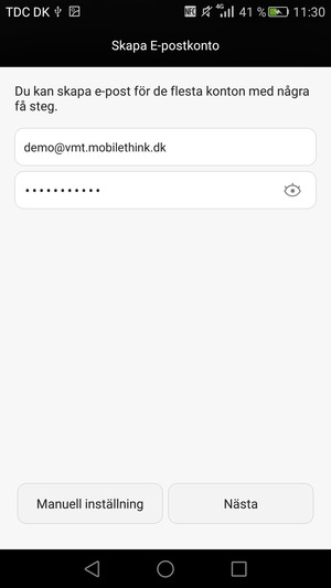 Ange din e-postadress och lösenord. Välj Nästa