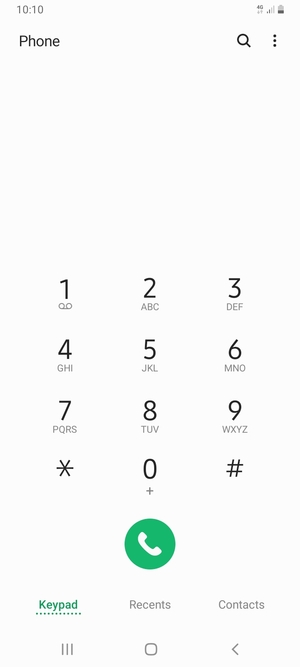 Press and hold the number 1