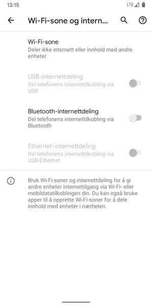 Velg Wi-Fi-sone