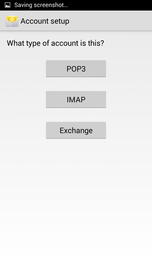 Select POP3 or IMAP
