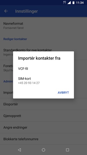 Velg SIM-kort
