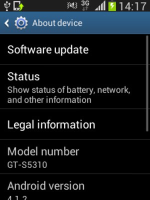 Select Software update 
   
