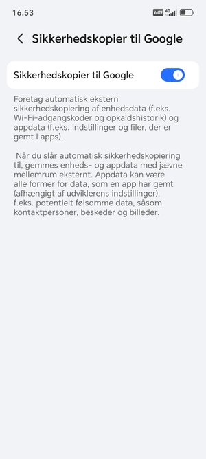 Vælg Tilbage-knappen