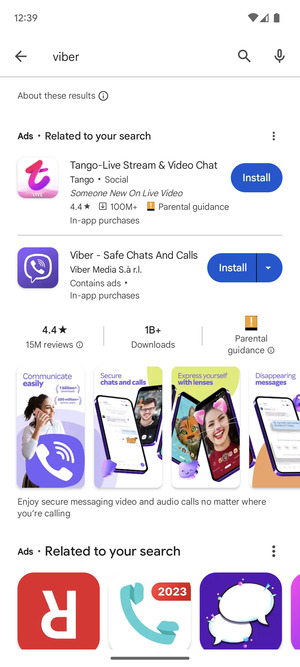 Select the app