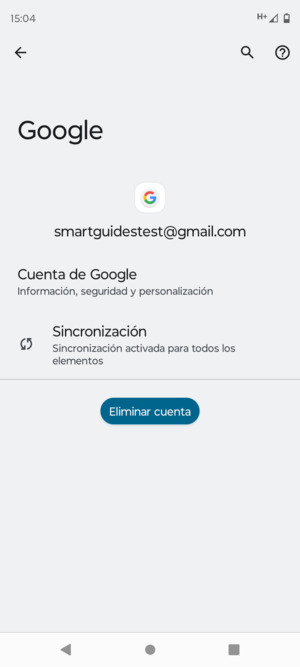 Seleccione Sincronización