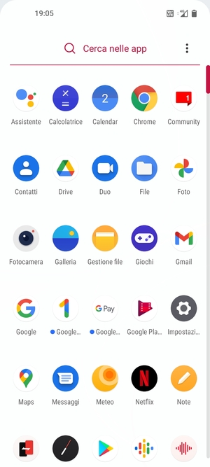 Seleziona Impostazioni