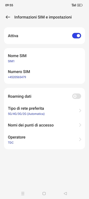 Seleziona Nomi dei punti di accesso
