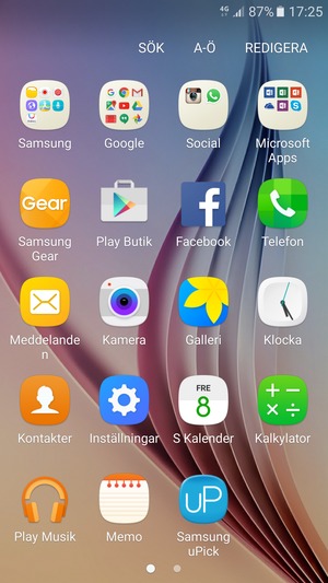 Välj Inställningar
