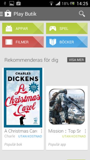 Tryck på Sök-knappen
