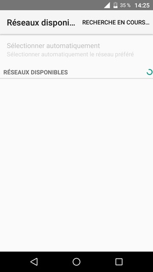 Veuillez attendre la fin de la recherche