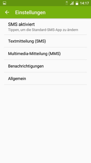 Wählen Sie Textmitteilung (SMS)
