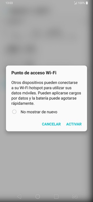 Seleccione ACTIVAR