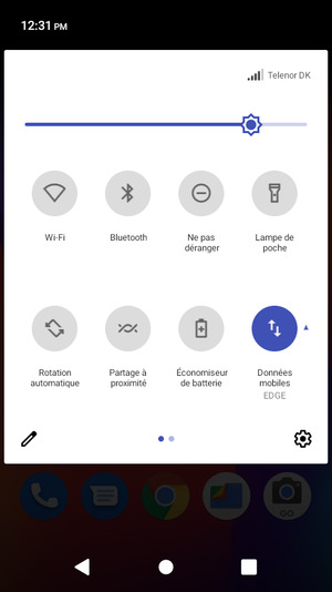 Régler la luminosité au niveau souhaité