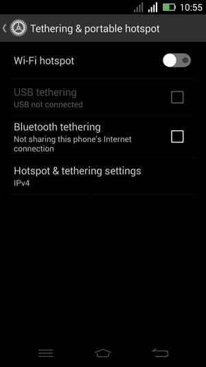 Select Wi-Fi hotspot