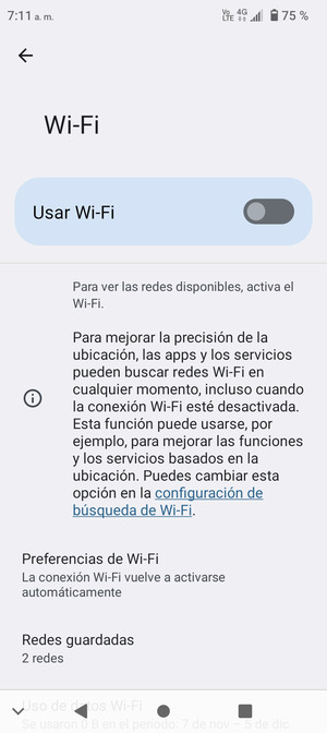 Active Usar Wi-Fi