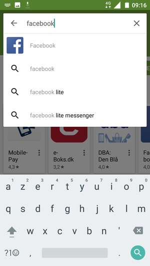 Saisissez le nom de l'appli et sélectionnez Rechercher