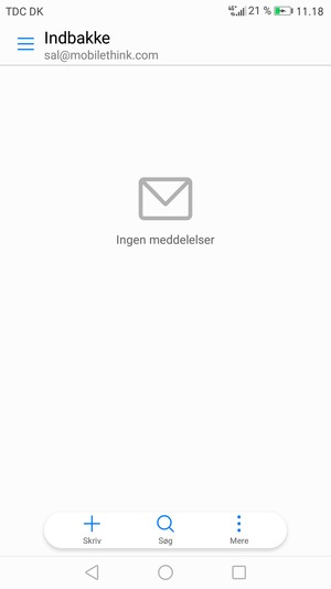Din konto er klar til brug