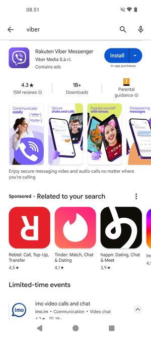 Select the app
