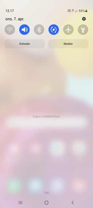 Aktiver topmenuen igen