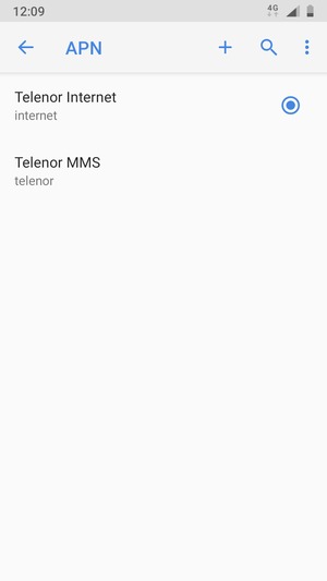 Seleziona il tasto Menu