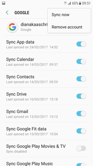 Select Sync now