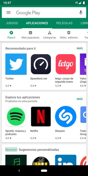 Seleccione la barra de Búsqueda