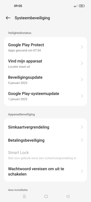 Selecteer Simkaartvergrendeling