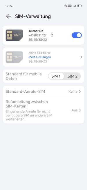 Wählen Sie eSIM hinzufügen