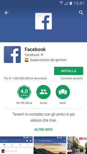Seleziona INSTALLA