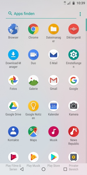 Wählen Sie E-Mail