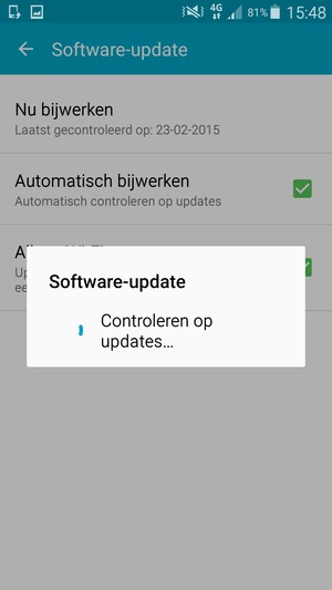 Wacht tot de zoekopdracht beëindigd is