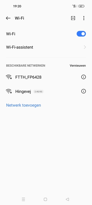 Selecteer het draadloze netwerk waarmee u verbinding wilt maken