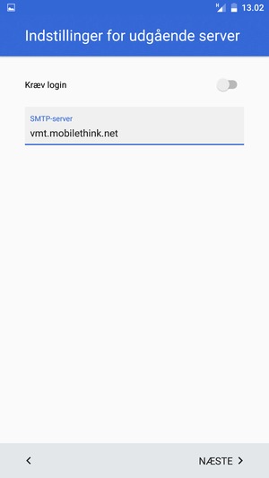 Slå Kræv login fra og vælg NÆSTE