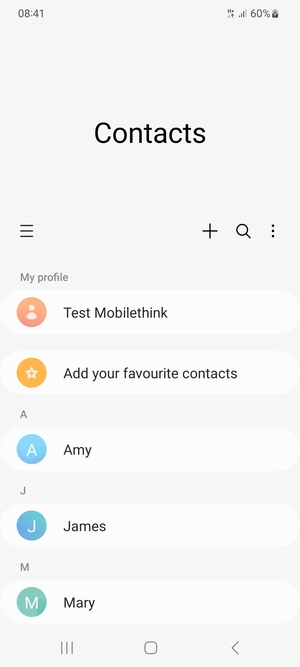 Select the Menu button