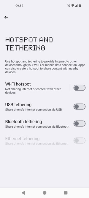 Select Wi-Fi hotspot
